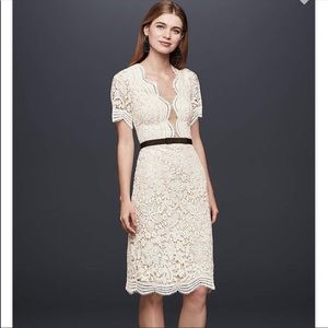 NWT short white lace dress
